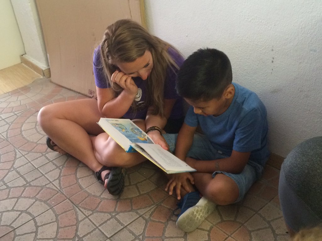 Great day in Seville,Spain doing some service with #WCUleaders <a href="/WCU/">Western Carolina University</a>. #greatpeople doing #greatthings for #greatkids