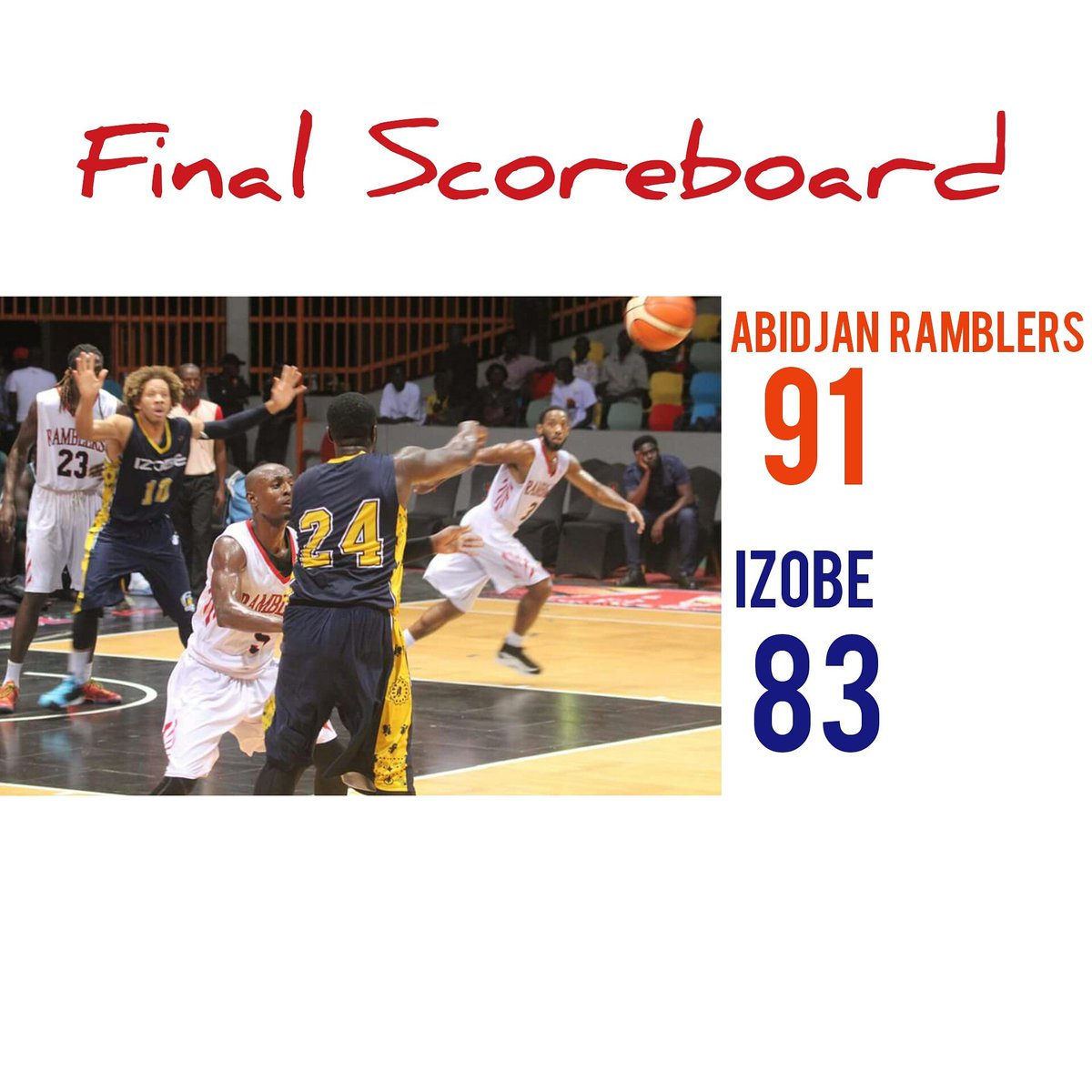 ablafrica's tweet photo. The two teams played amazing, but @abidjanramblers beat @Izobelibreville for the 2nd spot in the finals! #ABLAfrica https://t.co/F0ecUjAtXr