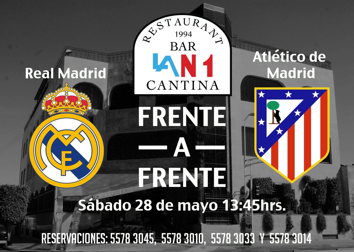 LaNumero1Mx's tweet photo. Mañana es el gran día, no se pierdan la final de la @ChampionsLeague  con nuestro excelente ambiente y platillos. https://t.co/9ObdtjQ8N3