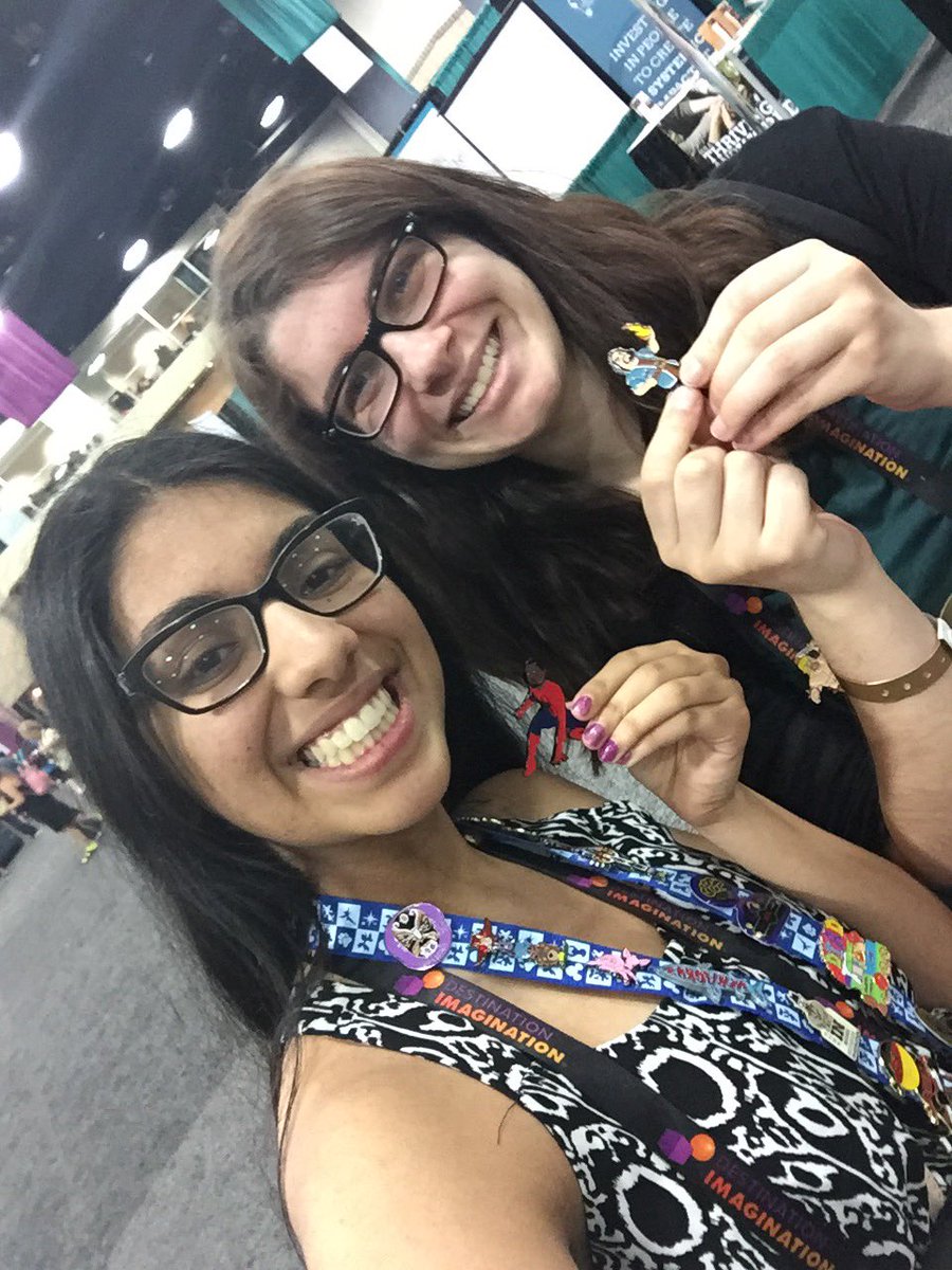 SeherSarin's tweet photo. Showing off our favourite Pins!!! #GlobalFinals16 #IDODI #DIsasters #PinTrading https://t.co/jz2QcNLtD3