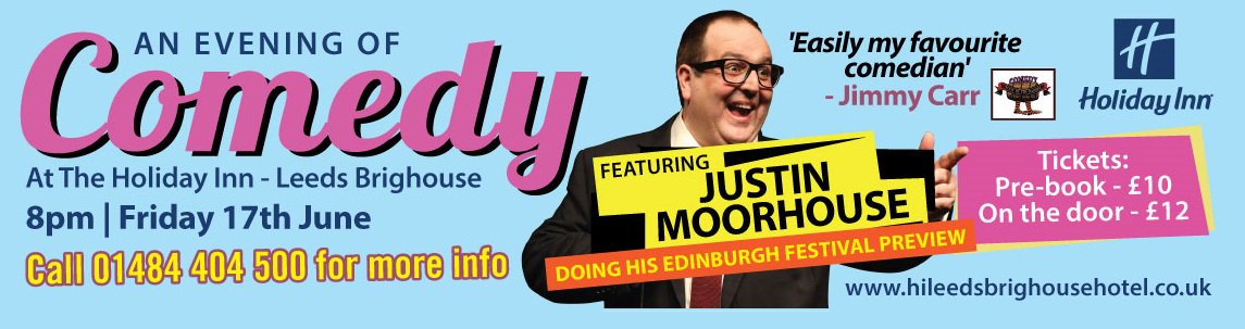 BrighouseHI's tweet photo. Not long left until this fantastic night of comedy!
 
Get in touch now to buy your tickets - 01484 404500. https://t.co/meUs9H1Roo