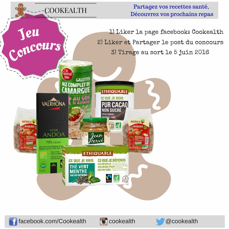 cookealth's tweet photo. Concours
Participer pour gagner des produits bio avec cookealth
https://t.co/uQvlGc9IQK
#bio
@SissyMUA @TiboInShape https://t.co/OCiyZUT93k