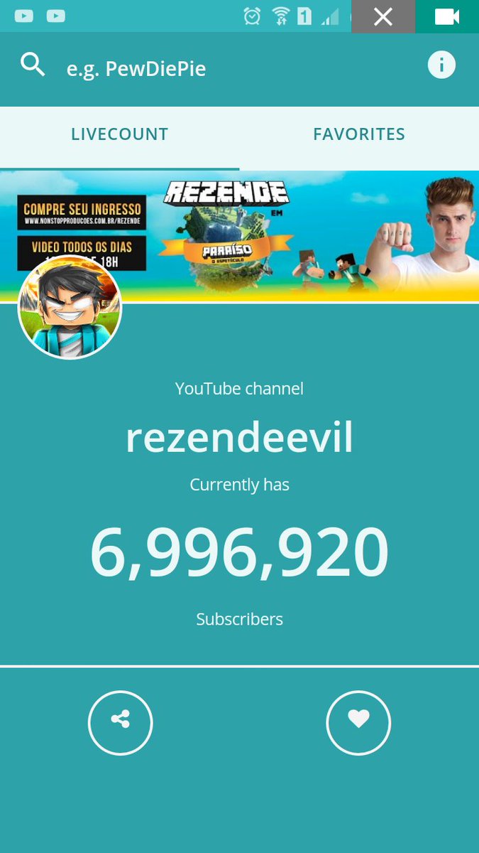 Lokona8e7_'s tweet photo. Ta chegando 7M se vc n e inscrito se inscreve no canal vc vai gostar pq o cara e fera @rezende_evil #ADR7M https://t.co/SmVWBVj6Pc