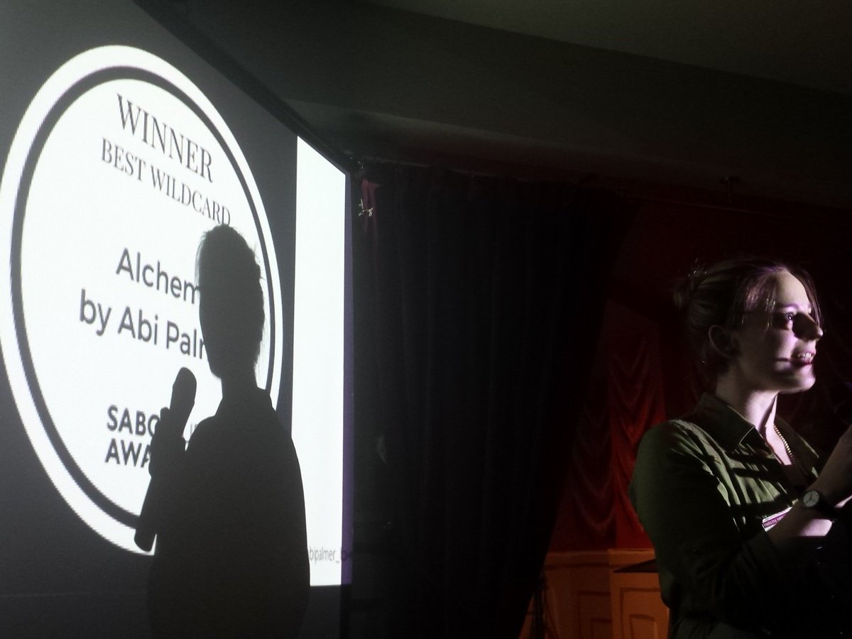 Best Wildcard 2016
Runner up: <a href="/YvonneReddick/">Yvonne Reddick - Writer</a> <a href="/DianaZwibach/">Diana Zwibach</a> 
Winner: @abipalmer_bot 
#saboteur2016