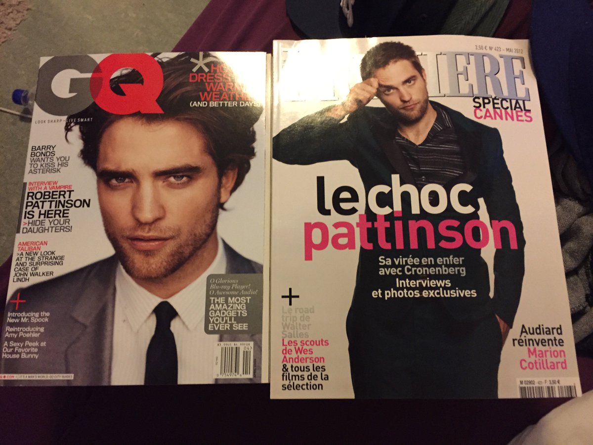 screwmekstew's tweet photo. Selling #RobertPattinson magazines! GQ 2009&amp;Premiere 2012-get'em 😊 International!#robpattinsonn#fkatwigss#robsessedd https://t.co/pfdk6cYn1p