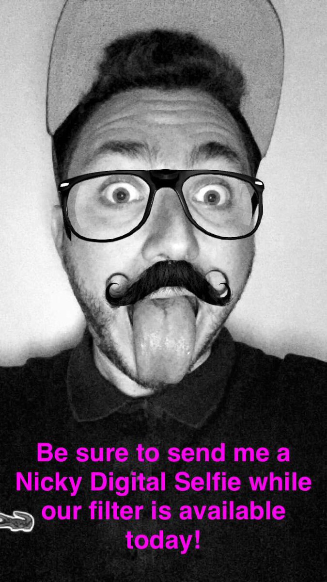 NickyDigital's tweet photo. Send us your best #NickyDigital selfie on snapchat today! https://t.co/uTMlMB9t6D