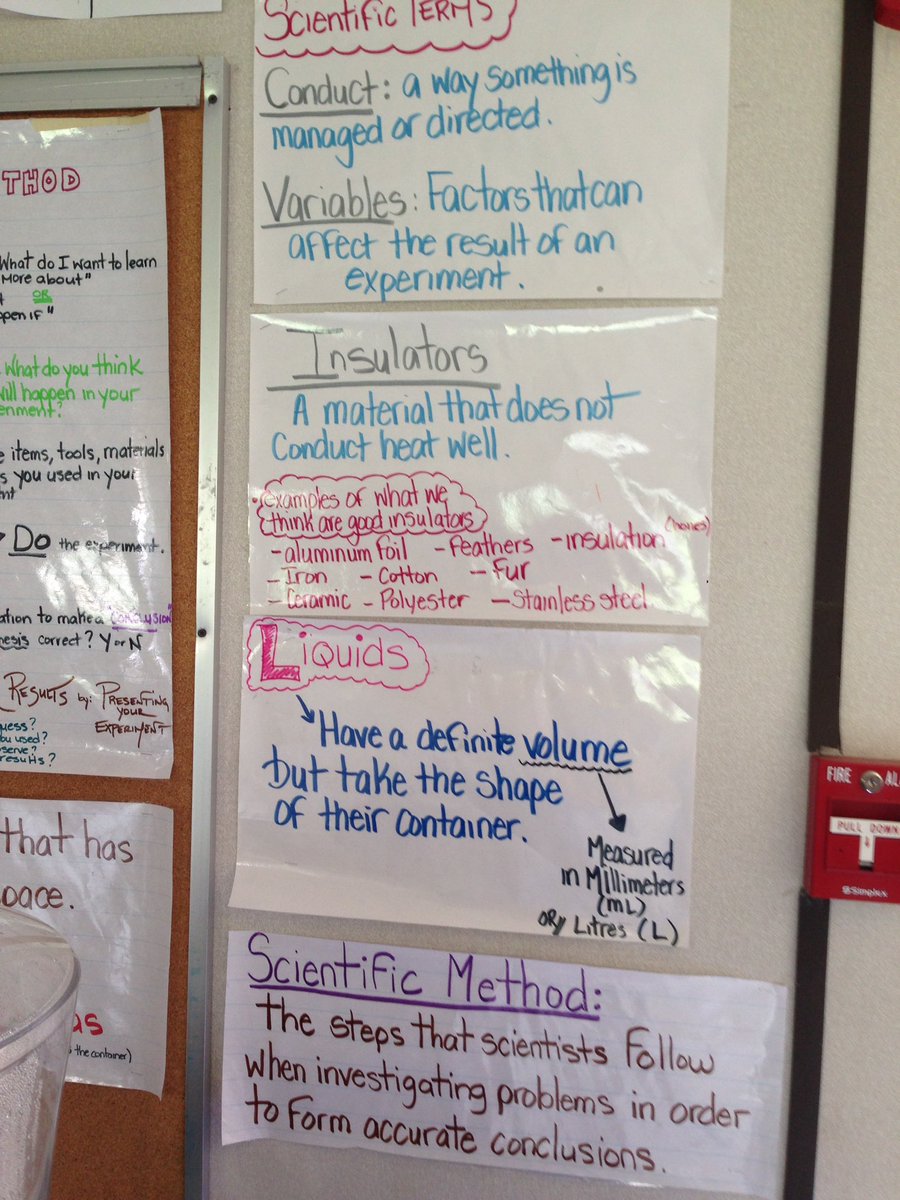 Scientific Process Anchor Chart