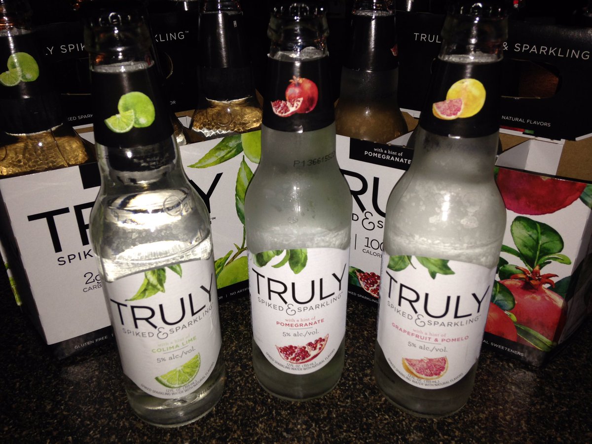 Stop down and try one today!! Spiked Sparkling Water!! Consume with caution!!