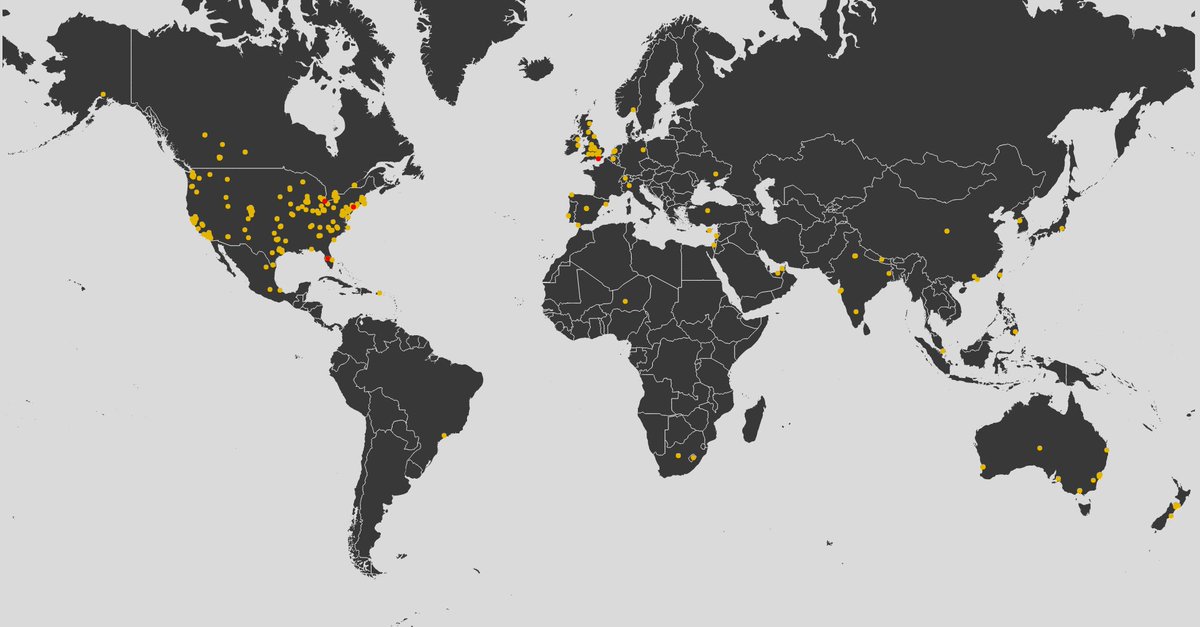 GlobalMathProj's tweet photo. https://t.co/nFBiEJEFh7 New countries joining everyday! #theglobalmathproject #jointhemovement #wheresyourdot https://t.co/x77SJu62o3