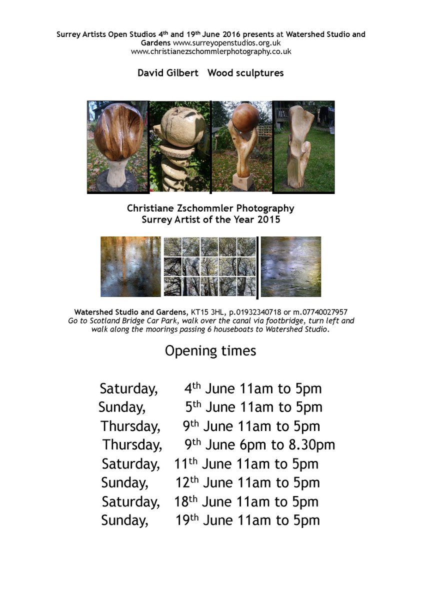 chriszsch's tweet photo. setting up show Photographs and sculptures of the canal during @Surrey_Artists open studios from 4th to 19th June https://t.co/3BpOEtswS4