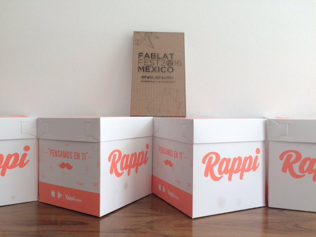 fablabimpact's tweet photo. Muchas gracias @RappiMexico por ser parte de la experiencia FabLab en el #FabLatFestMx #FabLabFest #FabLatFest2016 https://t.co/5woaAivgjw