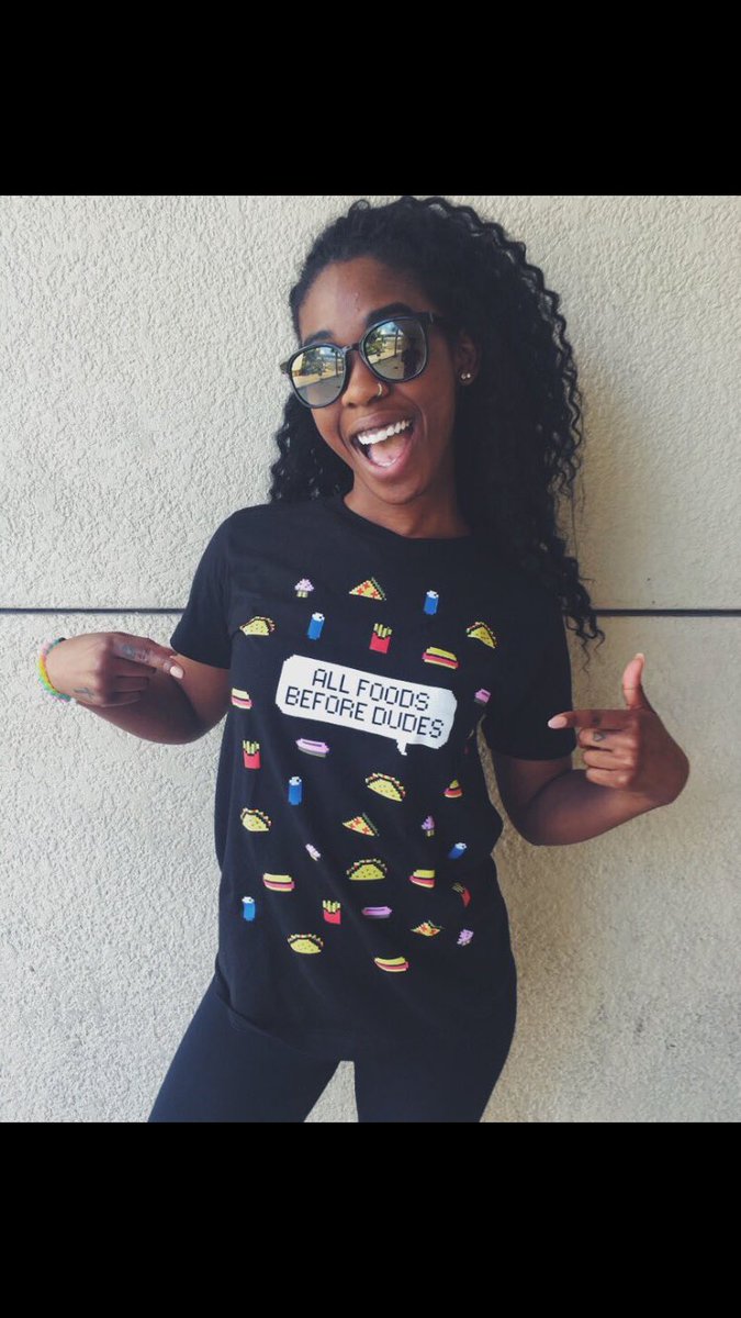 Foods Before Dudes T Shirt - Alli Fitz T Shirt - Online Store on ...