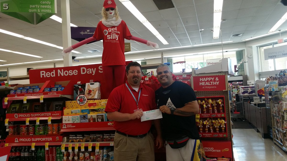 ASRBJJ's tweet photo. Today I dropped off our total donation to Walgreens in honor of Red Nose Day. 
#ASRBJJ #RedNoseDay https://t.co/eCoJBR3Zca