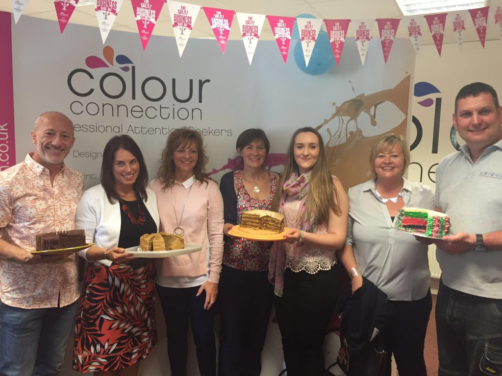 Circle2Success's tweet photo. Go Team C2S members @Colour_Connect cake! @CotteswoldDairy @PremFurniture @UbiqueChelt @HR_Champions @OneToOne_R https://t.co/sfW1GeFzHR