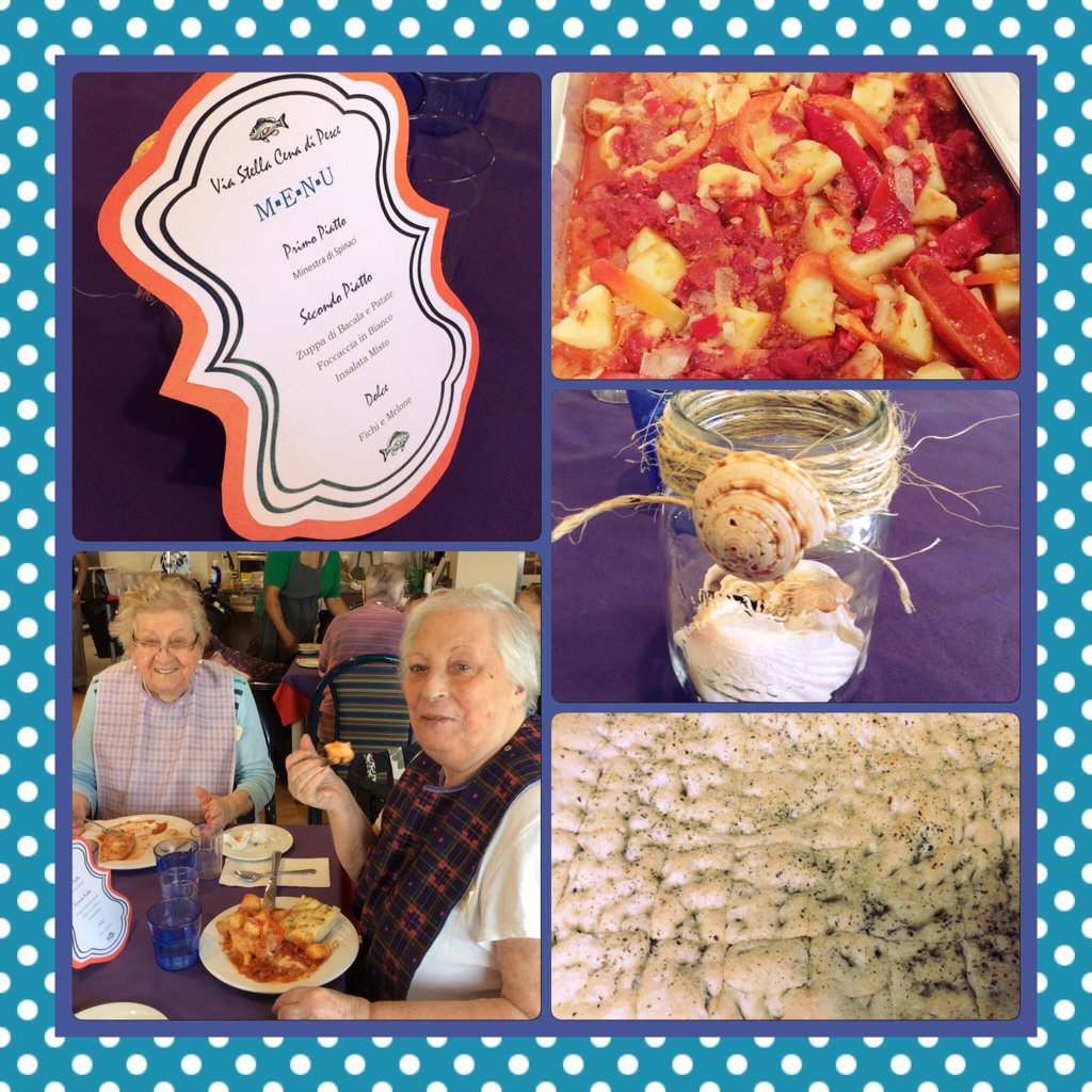 Last night's Bacala dinner was delicious! Big thanks to rec asst Sonia for planning a special Meal for 4th floor!