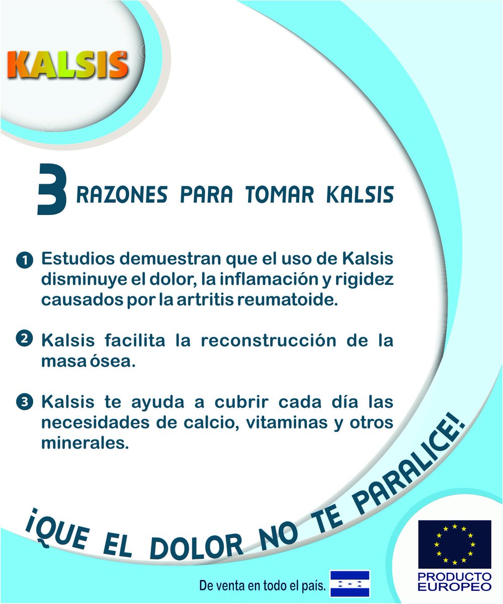 DroHillroy's tweet photo. ¿Ya probaste Kalsis? Comienza a usarlo para obtener sus beneficios y mejorar tu calidad de vida. #Kalsis #Artritis https://t.co/A3tw5lSUZF