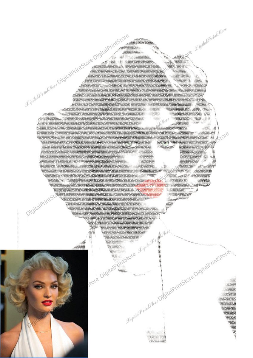 AishaShopAisha's tweet photo. Marilyn Monroe Portrait Typography Poster of "Marilyn Monroe 02" D… https://t.co/ScZbCQAYuU #portrait #WallDecorHome https://t.co/3yktGB61PN