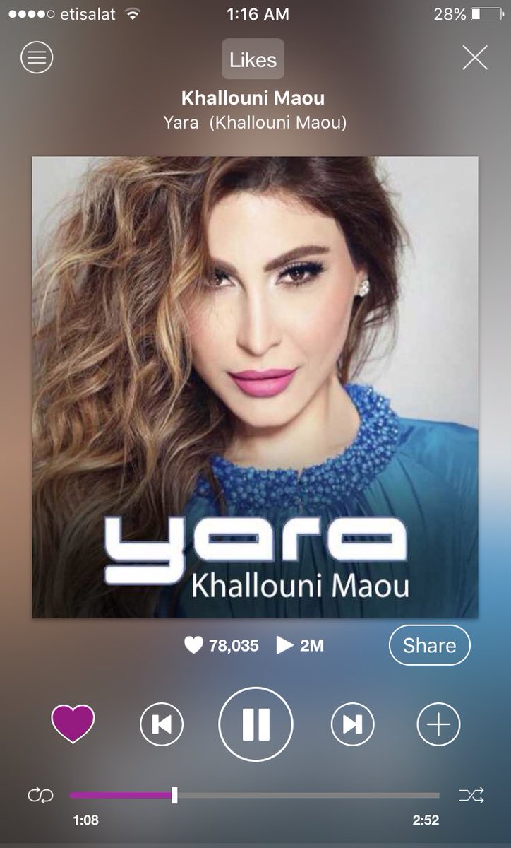#خلوني_معو تحصّد 2 مليون مُستمع على تطبيق <a href="/anghami/">Anghami</a> 🎼💜
#khallounima3ou 
#Success