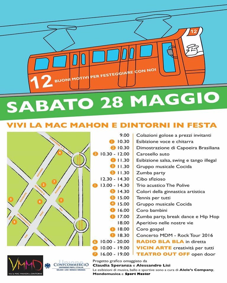 BlablaNetwork's tweet photo. Domani vi aspettiamo alla festa di via Mac Mahon! Passate a trovarci, dalle 10 alle 20! buona musica e divertimento! https://t.co/AxVa9WiYUz