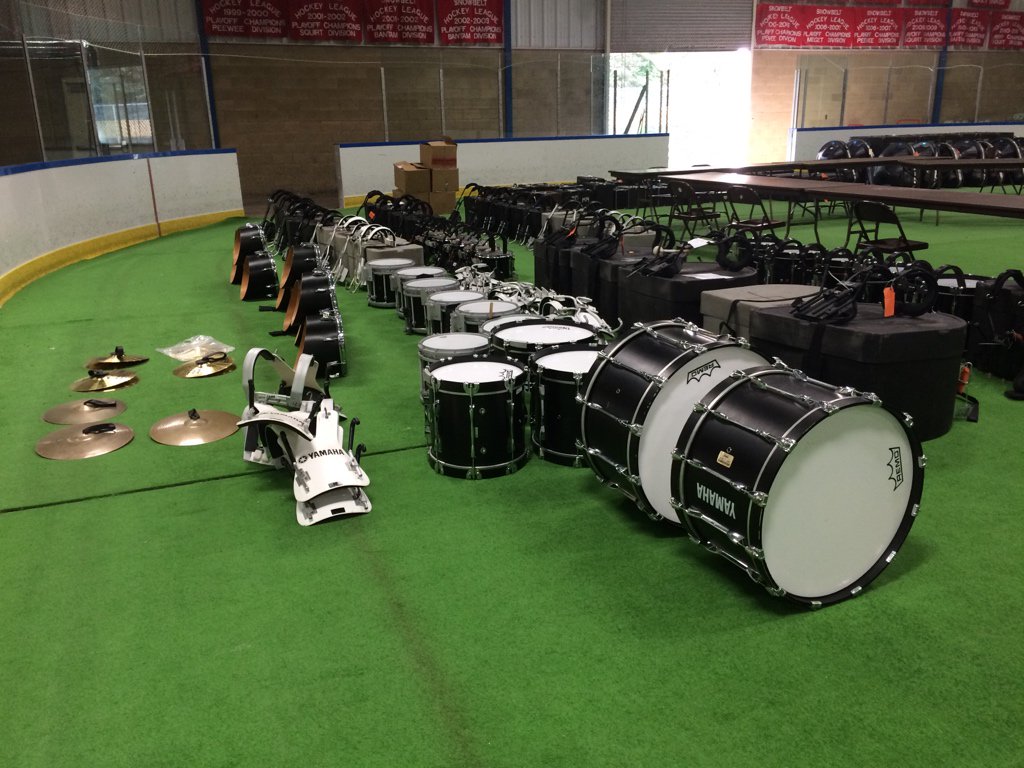 Drums ready to go at Shove!