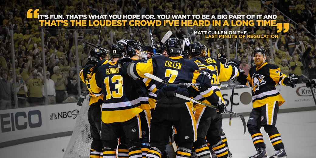 penguins's tweet photo. Shoutout to the best fans in the game for bringing the house down last night in Game 7. https://t.co/Ln3PO1txN1