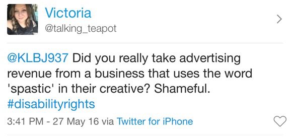 TheCJMorgan's tweet photo. Are you trying to find something to be offended by? That's a bit of a reach, @talking_teapot. #hacktavism https://t.co/lWPL53W2dF