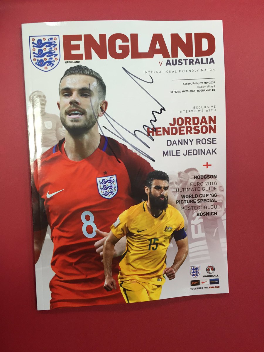 RT to enter to win an @england programme signed by our first Three Lions player since 1974, Tom Heaton! #BFC