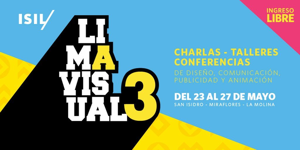 EmprendedoresPE's tweet photo. ¡Vive una semana con lo mejor del diseño y las comunicaciones! Entradas: https://t.co/0UBzyTKPG9 #LimaVisual3 https://t.co/J4FWL4h01h