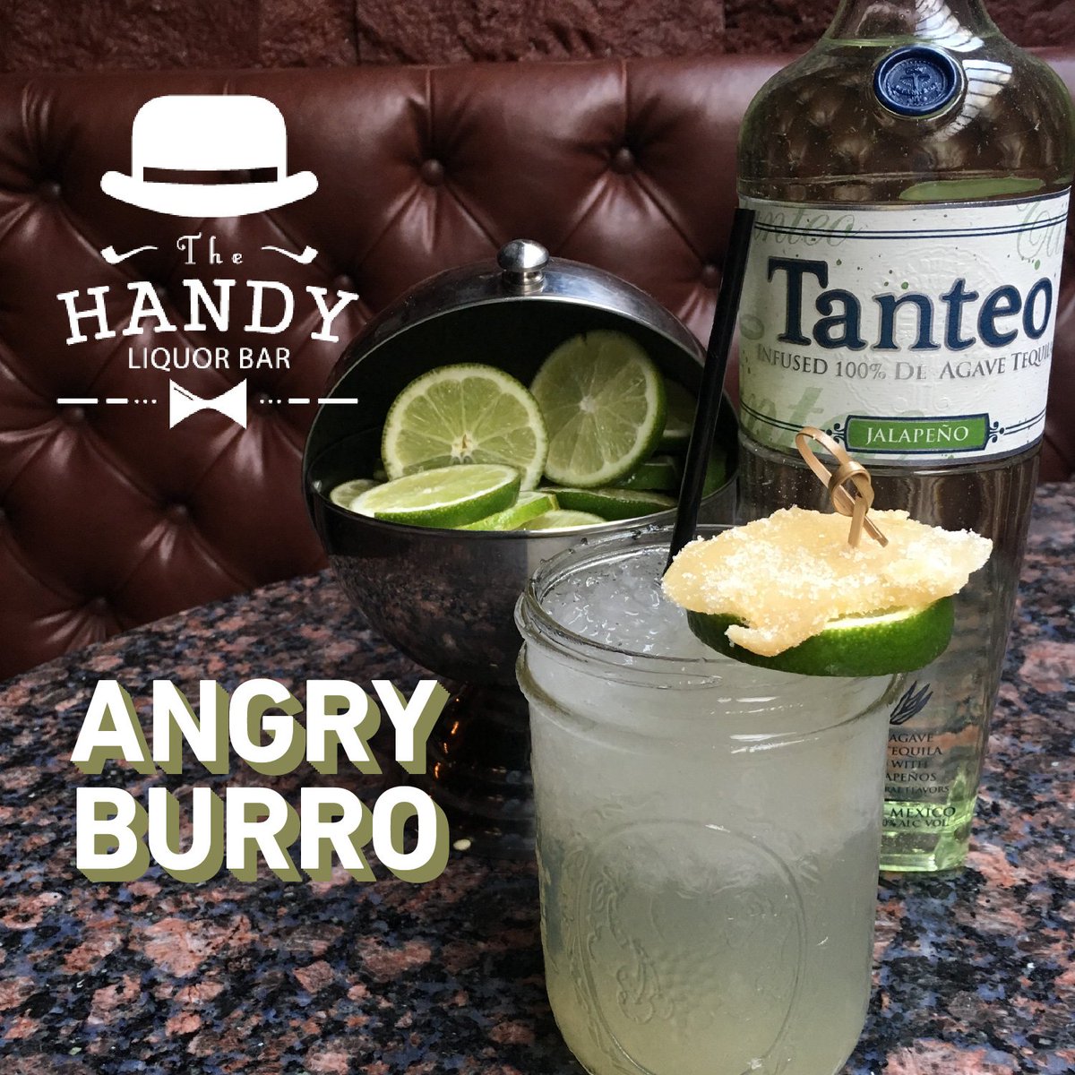 start off your Memorial Day weekend with @thehandybar angry burro made with tanteo jalapeño infused tequila