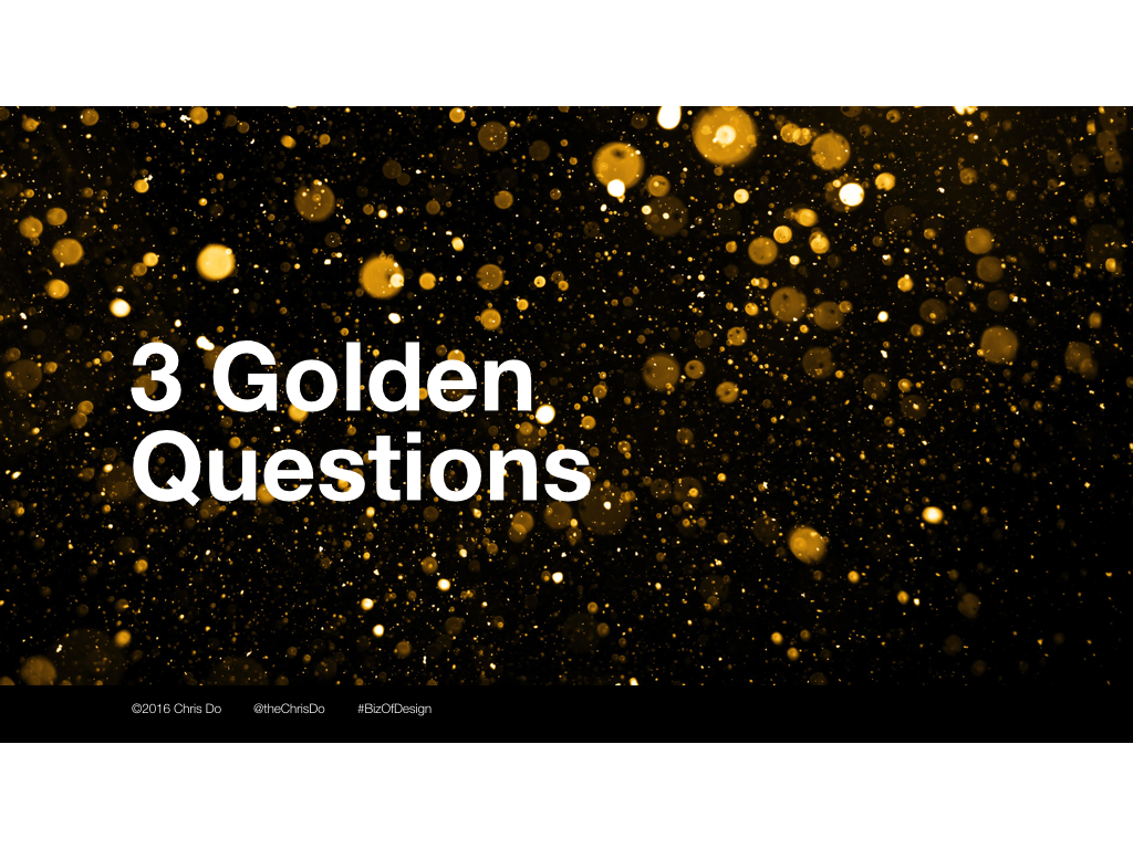 theChrisDo's tweet photo. For Phillip &amp; friends– #3GoldenQuestions to ask when talking to a client. @MobConSK #mobconsk #slovakia #bratislava https://t.co/xiZb7Ri0wv