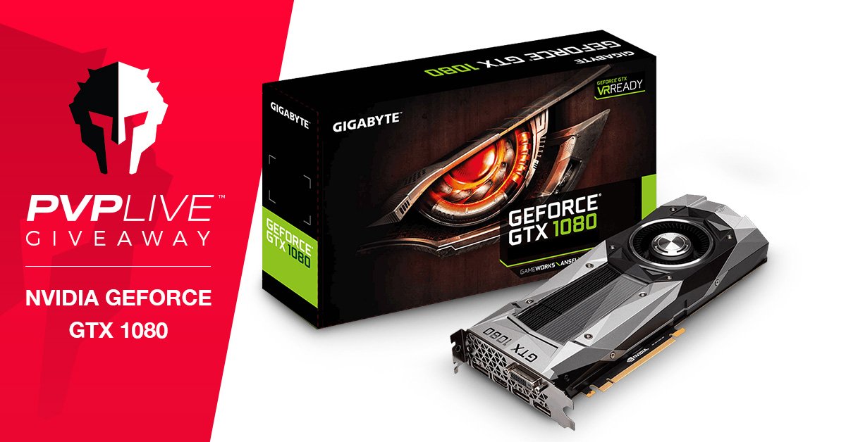 Enter the <a href="/PVPLive/">PvP Live</a> Nvidia GeForce GTX 1080 Giveaway! One winner selected at 3PM CST 6/27!

gleam.io/competitions/J…