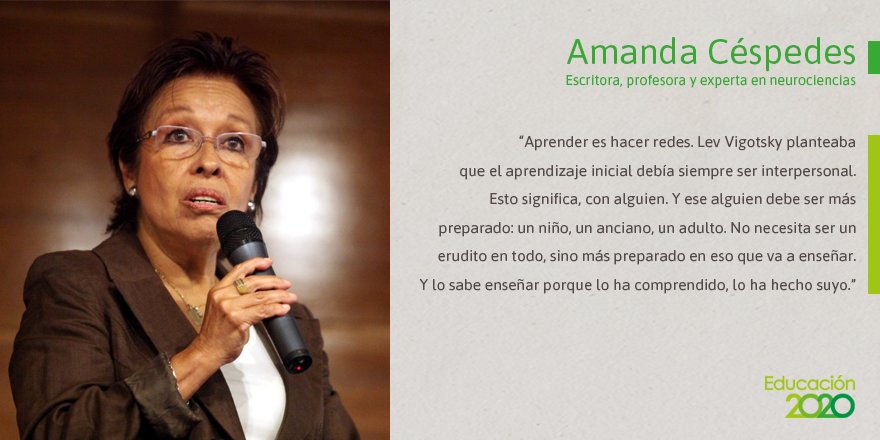 Educacion2020's tweet image. Entrevistamos a Amanda Céspedes: neurociencias son el eslabón perdido de la buena educación ow.ly/ziNZ300Fa3i