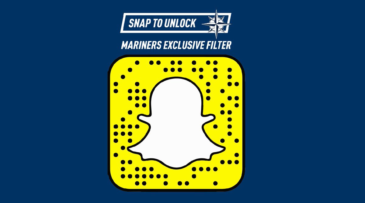Seattle Mariners On Twitter Miss It Before Use This Snapcode To Unlock Tonight S Mariners Exclusive Snapchat Filter