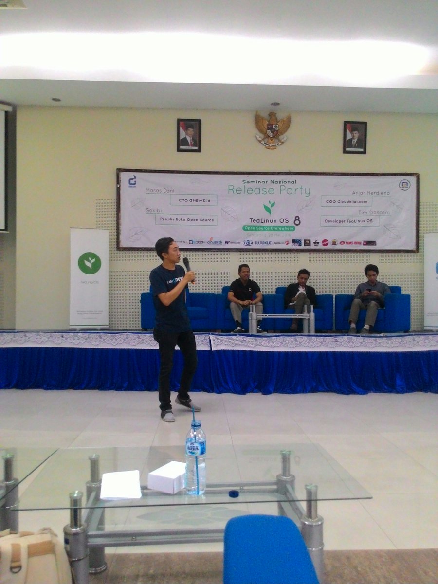 doscomedia's tweet image. Speaker selanjutnya dari CTO gnews.id @masasdani #TeaLinuxOS