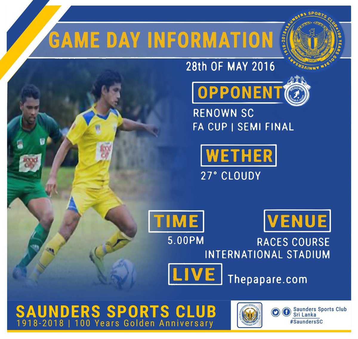 Saunders Sports Club tweet media
