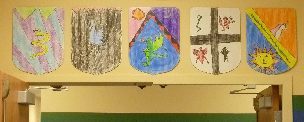 boobecca's tweet photo. @FCCS_School    Heraldry in the halls       #truegoodbeautiful https://t.co/XjgfmsYL6z