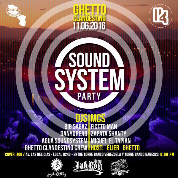 Obsequiaremos 1 entrada hoy en #DeViernes para el "Ghetto SoundSystem Party" en <a href="/local0243/">0243 Taguara&Guayoyo</a>
Escribe al 📱 04160403579