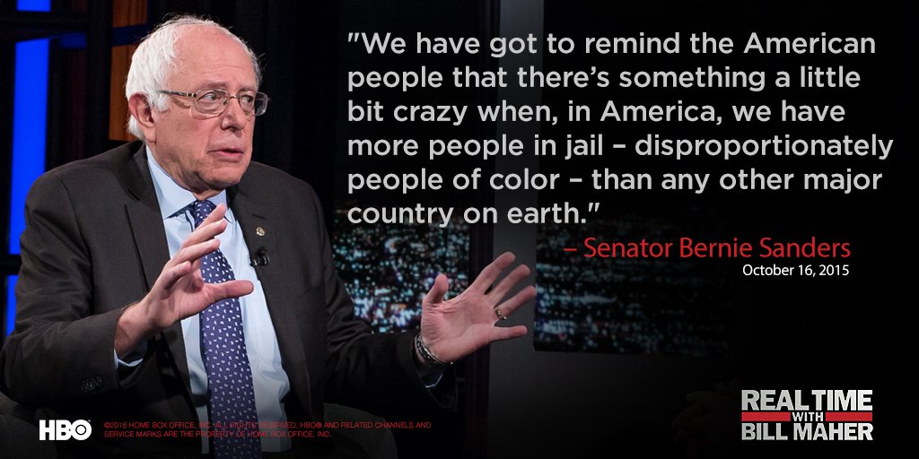 RealTimers's tweet photo. You can always count on @BernieSanders for some #RealTalk. He's back for his 11th #RealTime appearance tonight @ 10! https://t.co/Kk1fgnTpIH