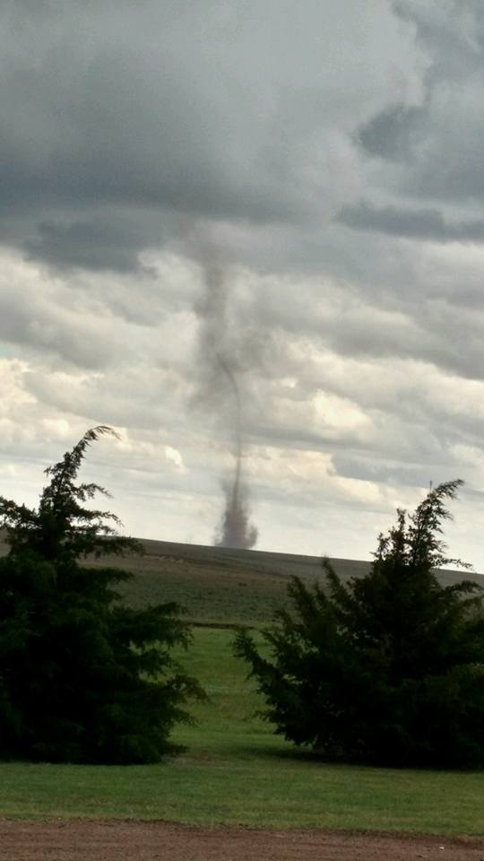 Here's a look at the landspout tornadoes that formed near Tribune, KS