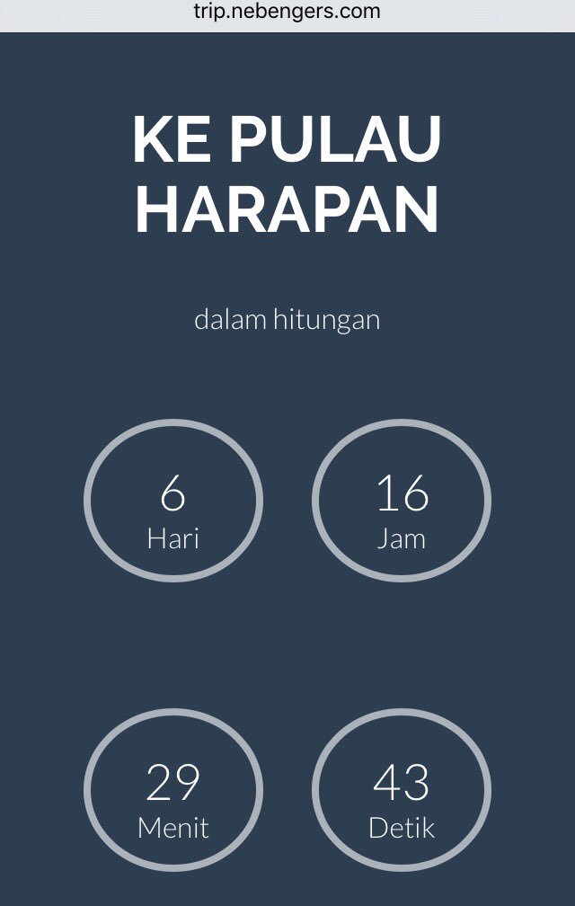 6 hari menuju #NebengTrip! 🎉trip.nebengers.com