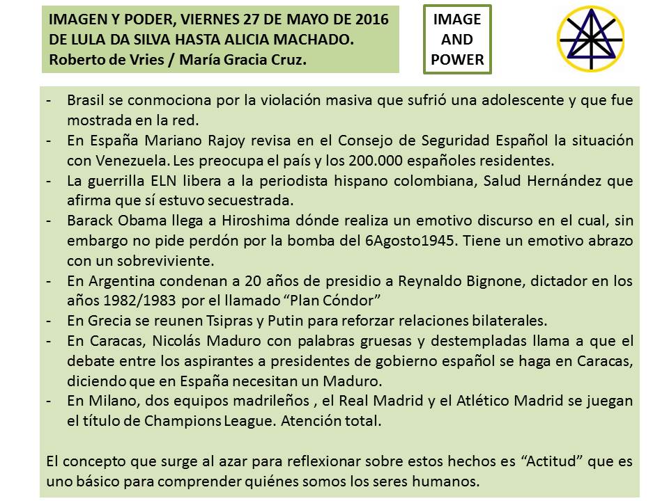 doctordevries's tweet photo. #ImageAndPower Viernes 27 Mayo 2016. Concepto "Actitud" Reflexiones Importantes. https://t.co/POnK5tJgyK