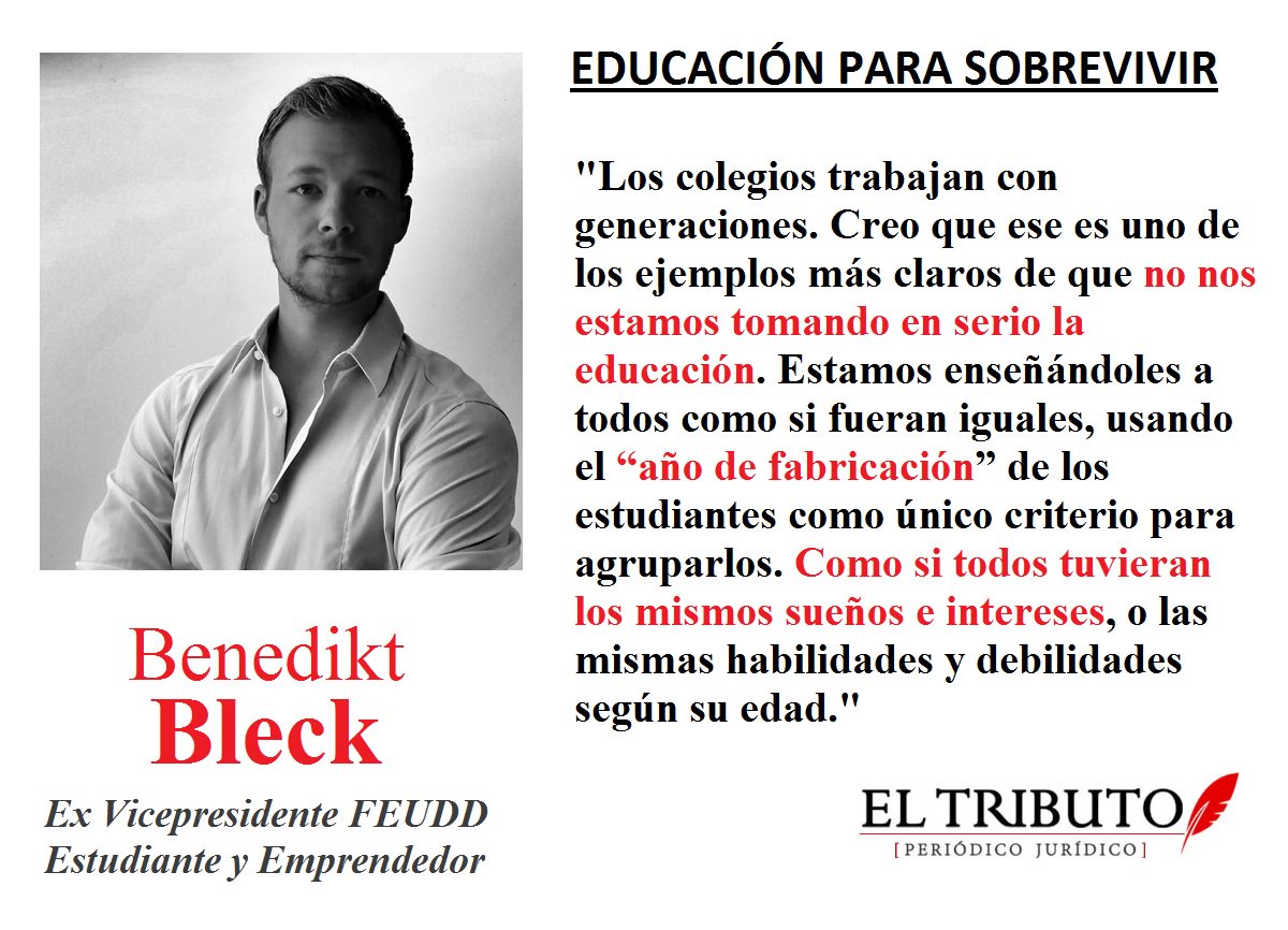 PTributo's tweet photo. #EducacionDeCalidad: @BenediktBV nos comenta "EDUCACIÓN PARA SOBREVIVIR". Lee la columna en: https://t.co/LUtEutztZ7 https://t.co/SX5plKRSkk