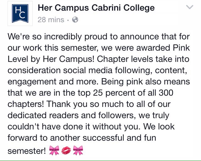 HCCabrini's tweet photo. We couldn't be prouder to be pink 🎀💋🎀 https://t.co/sZdv1R2QjH