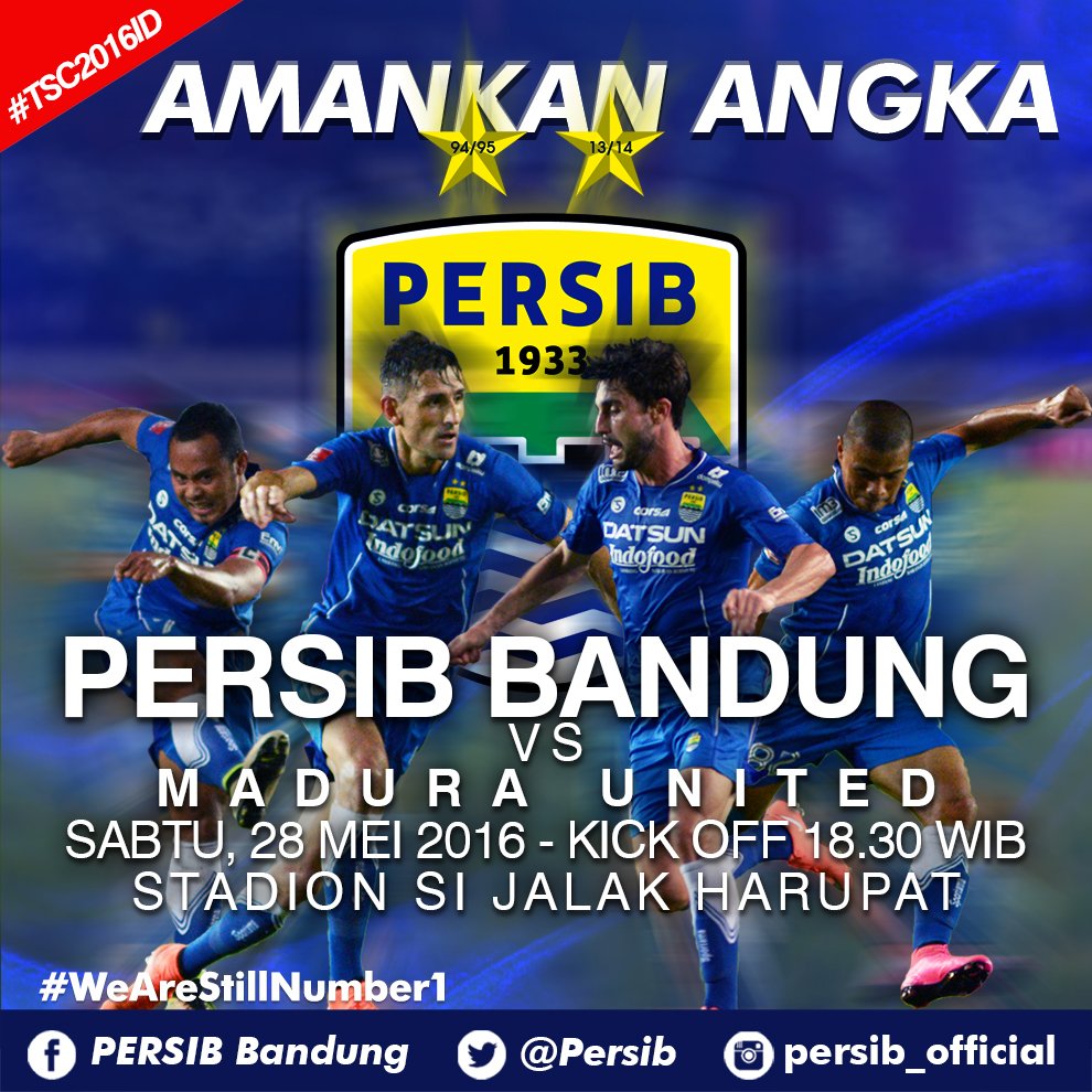 persib's tweet photo. Birukan malam minggu kalian dengan #nyetadion Si Jalak Harupat #PERSIBDay #TSC2016ID https://t.co/gNMe8oItgQ