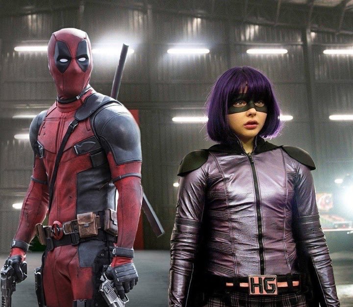 <a href="/ChloeGMoretz/">Chloë Grace Moretz</a> <a href="/VancityReynolds/">Ryan Reynolds</a> <a href="/mrmarkmillar/">Millarworld</a> hit girl and deadpool, pls make this happen!
