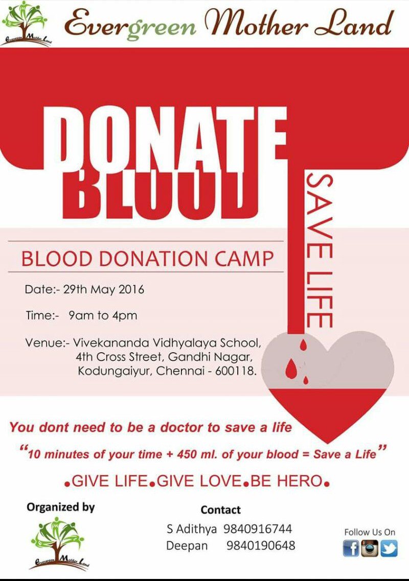 eml_india's tweet photo. #Evergreenmotherland #Eml is conducting its 1st #blood #donation #camp in #Chennai ! #blooddonation #savelives https://t.co/RNXpuQRH5X