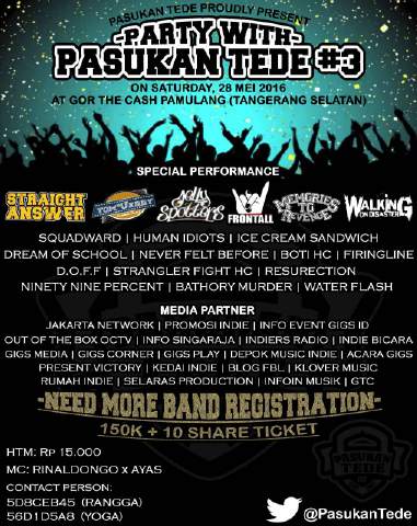 FBL Blog Magazine (@fbl_blogmagz) on Twitter photo TODAY!!! #PartyWithPasukanTede3 at <a href="/gorthecash/">GOR THE CASH</a> w/ @sahc96jkt <a href="/FRONTALLJKT/">IG: Frontalljkt</a> <a href="/tomkilljerry/">Tom Kill Jerry</a> etc. cc : <a href="/PasukanTede/">IG: PasukanTede</a> TODAY!!! #PartyWithPasukanTede3 at <a href="/gorthecash/">GOR THE CASH</a> w/ @sahc96jkt <a href="/FRONTALLJKT/">IG: Frontalljkt</a> <a href="/tomkilljerry/">Tom Kill Jerry</a> etc. cc : <a href="/PasukanTede/">IG: PasukanTede</a>