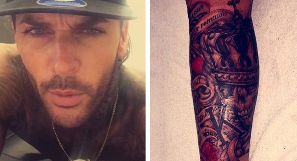 Oucccchhhh. towie's pete wicks shows off *very* detailed leg tattoo ...