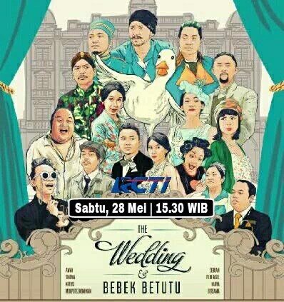 ex_travaganza's tweet photo. Siap-siap nonton The Wedding & Bebek Betutu di @OfficialRCTI jam 15.30 nanti ya! #webek https://t.co/kxnp3esK8U