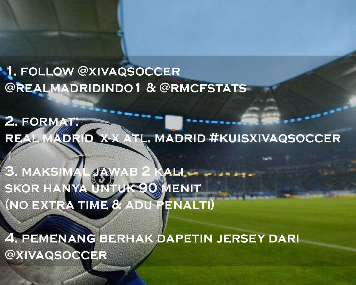 XivaQSoccer's tweet image. [WAJIB RETWEET] sbg tanda sah ikut | Follow @XivaQSoccer, @realmadridindo1, @RMCFStats kirim jawabanmu sesuai rules!